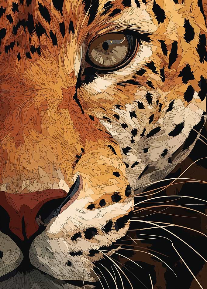 Close-up of a Jaguar's Face