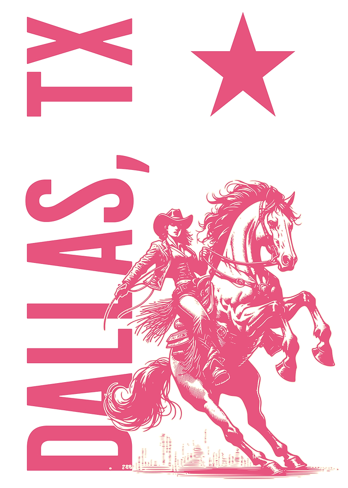Dallas Cowgirl on Horse Texas USA