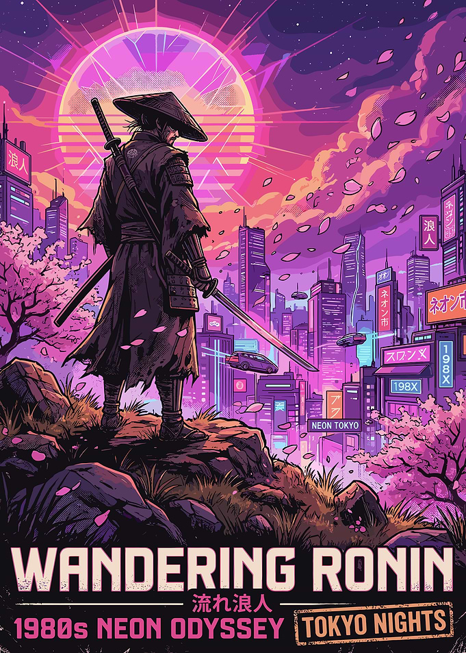 Wandering Ronin in Neon Tokyo