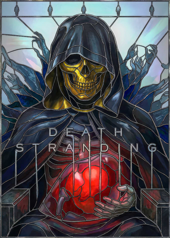 Death Stranding Stained Glass Art