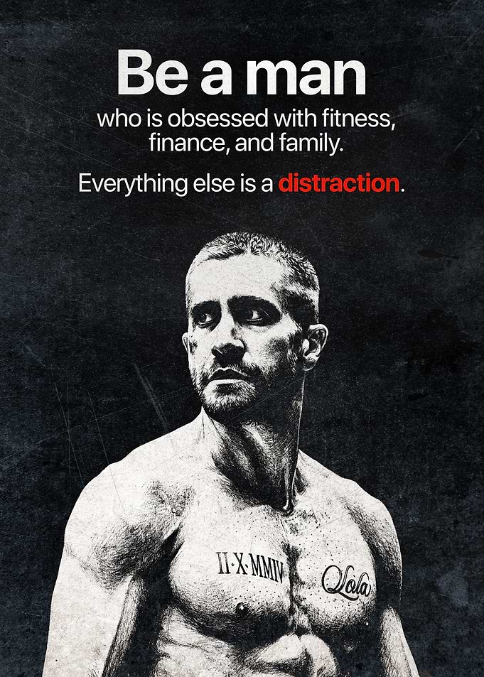 Inspirational Poster – “A Man Who Walks Away from Distractions Wins” Motivational Wall Art