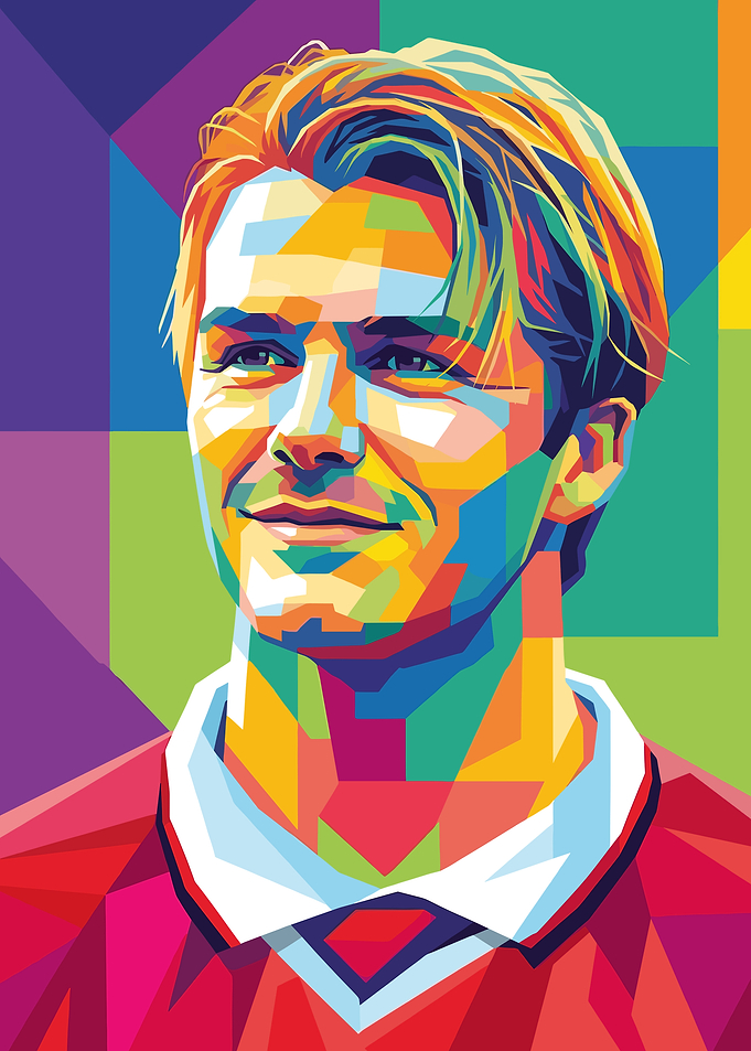 David Beckham Pop Art Portrait