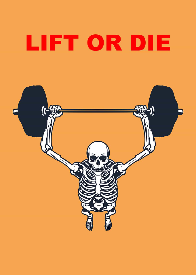 Skeleton Lifting Weights