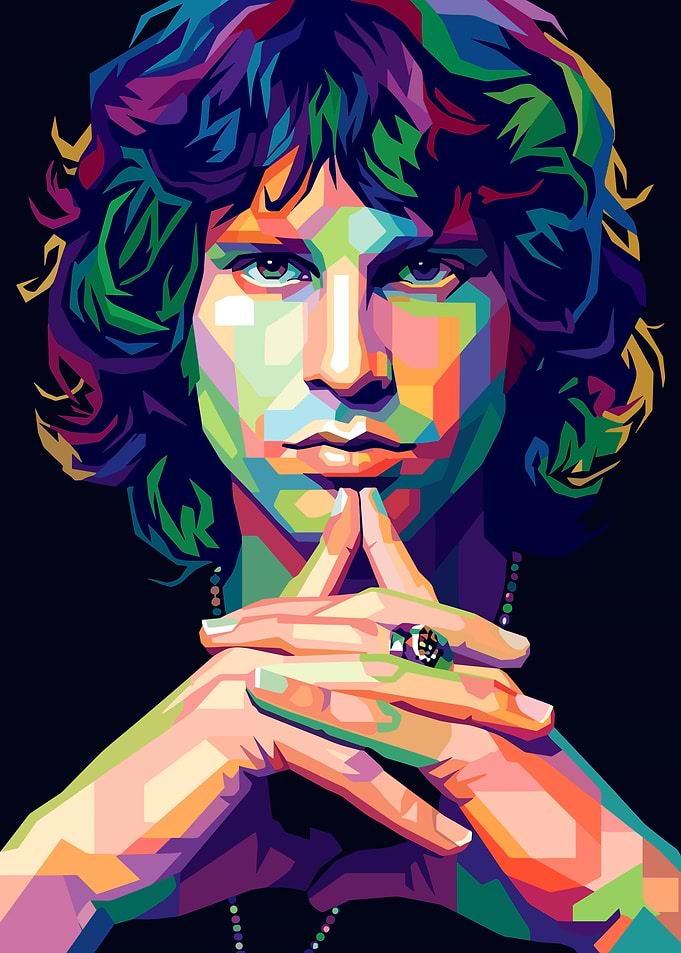 Jim Morrison Pop Art Portrait