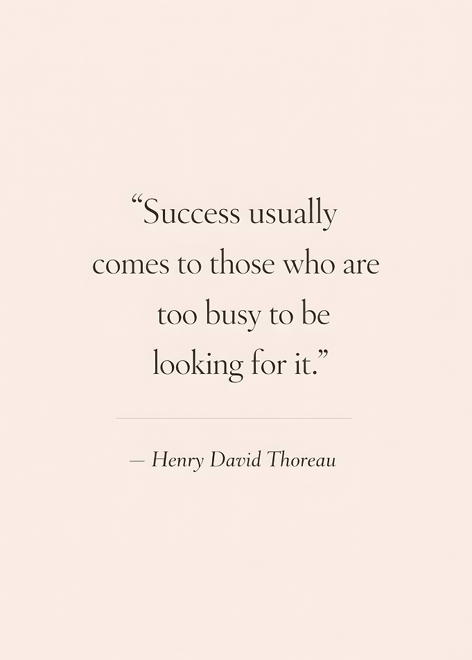 Success Quote by Henry David Thoreau