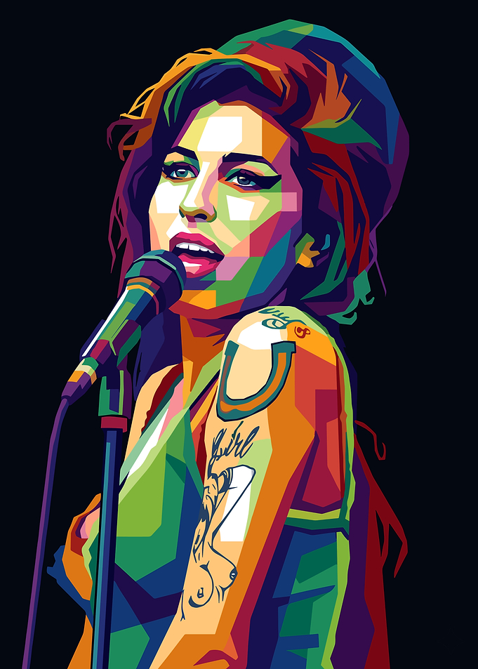 Amy Winehouse Pop Art Portrait