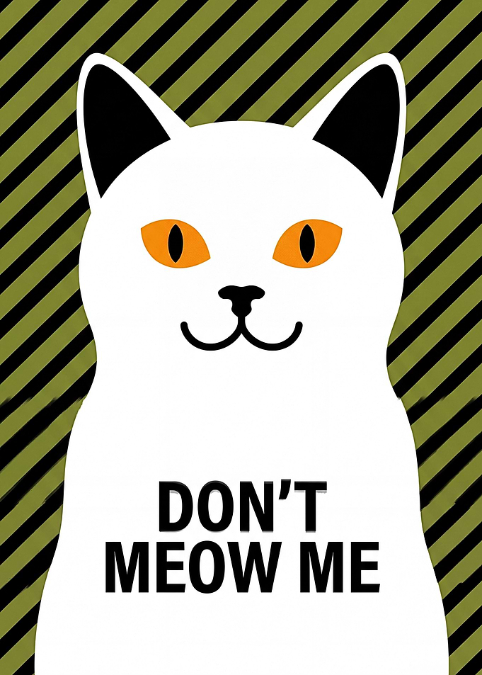 Funny Cat with Text
