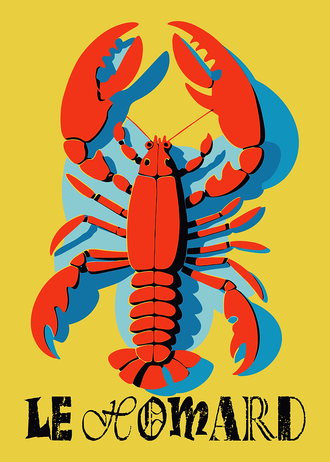 Red Lobster with French Text