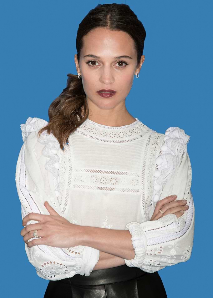 Alicia Vikander in White Top