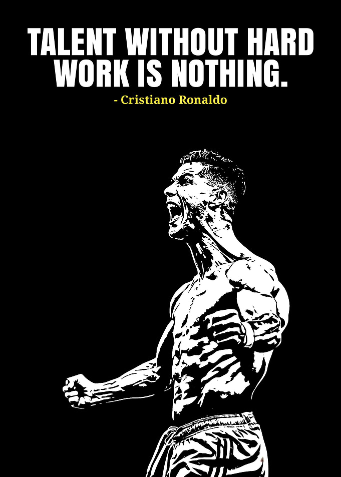 Cristiano Ronaldo Talent Quote