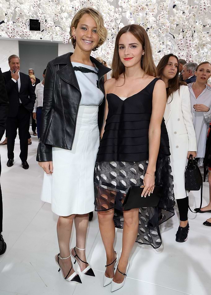 Jennifer Lawrence and Emma Watson at Fashion Event