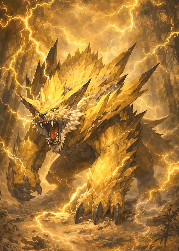 Electric Wolf Creature