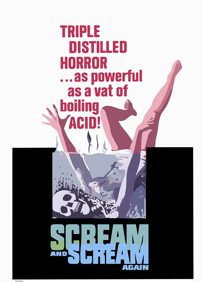 Scream and Scream Again Horror Poster