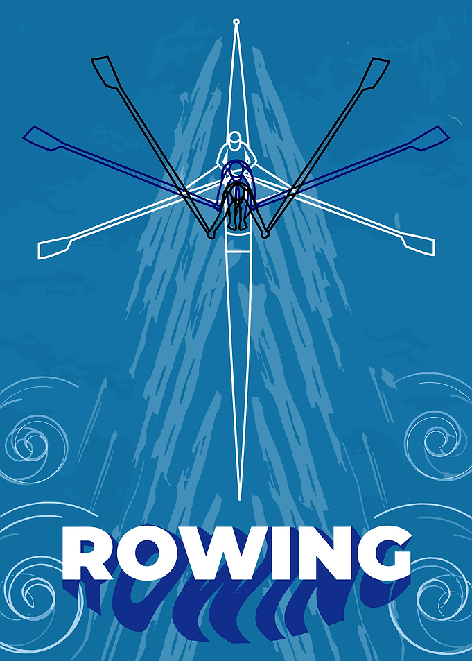 Rowing Sport Illustration
