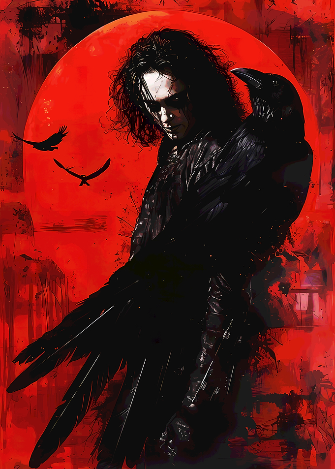The Crow and the Red Moon