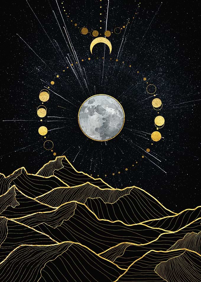 Celestial Mountain Landscape