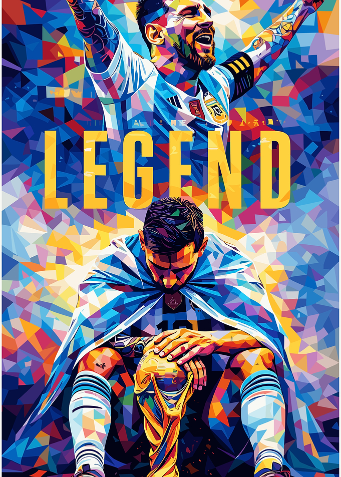 Lionel Messi Legend Poster