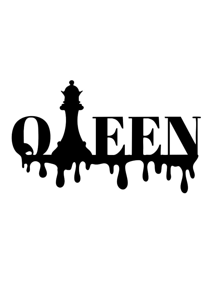Queen Chess Piece Dripping