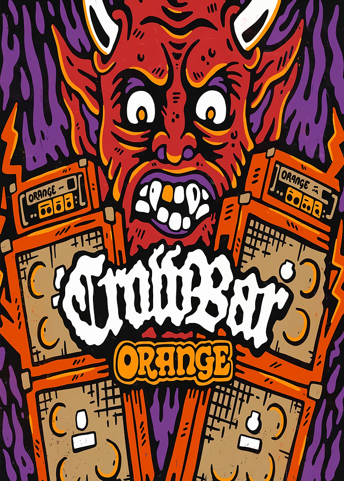 Devil with Orange Amps