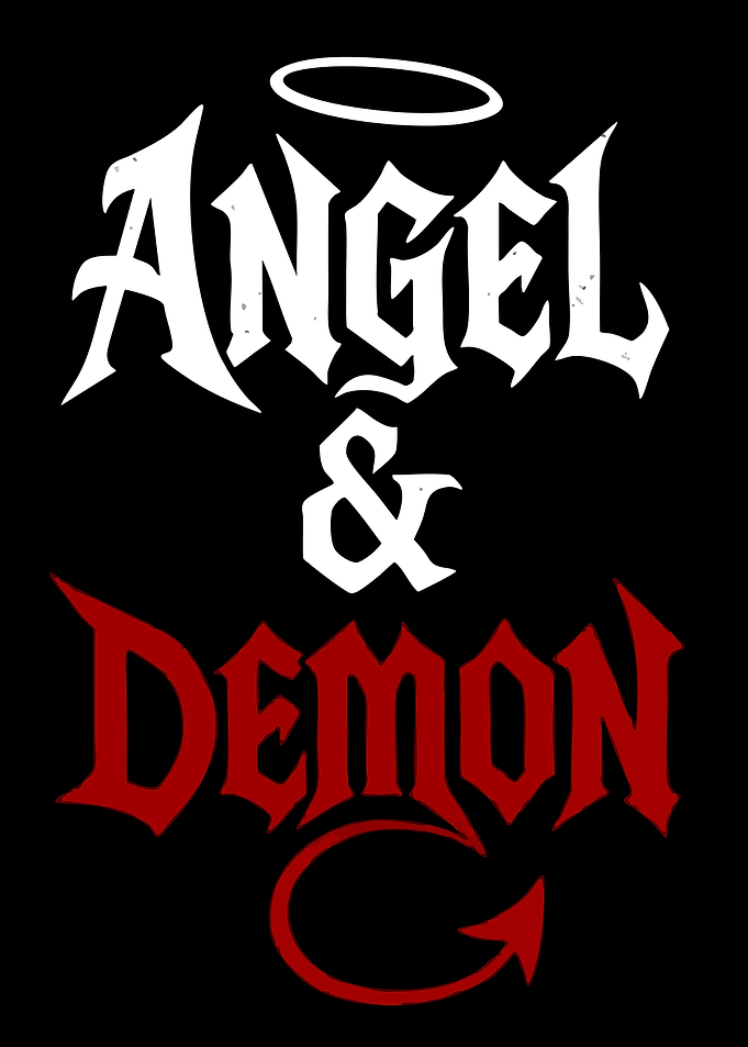 Angel and Demon Text Art