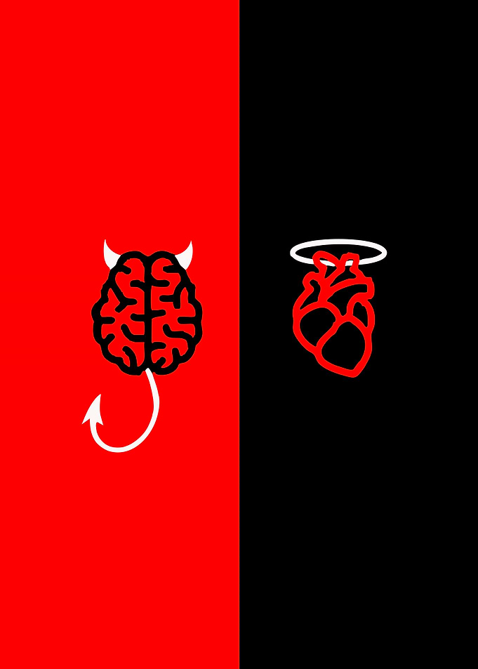 Brain vs Heart Symbolism