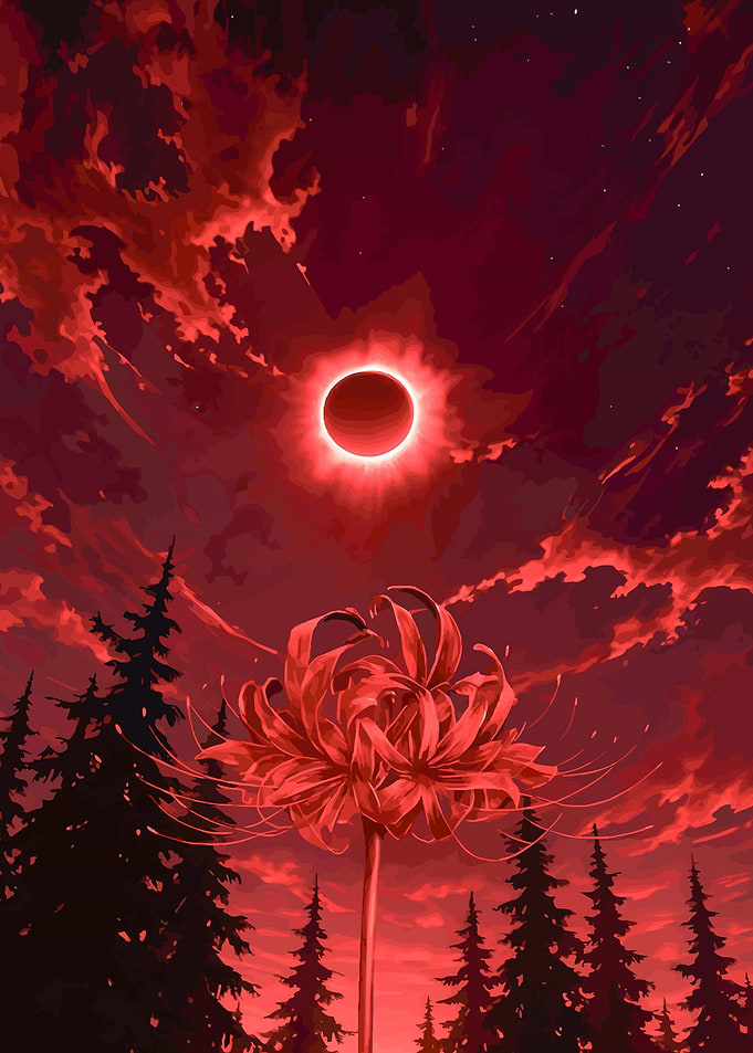 Red Eclipse and Spider Lily