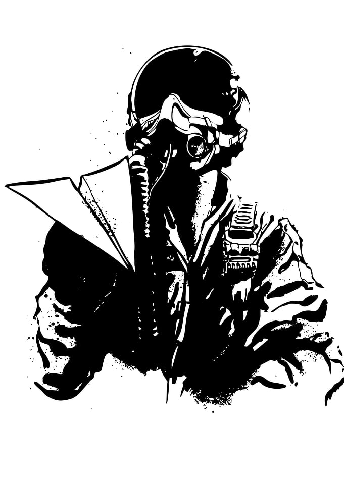 Pilot in Futuristic Gear