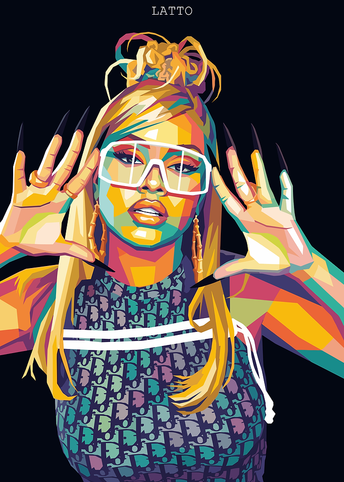 Latto Pop Art Portrait
