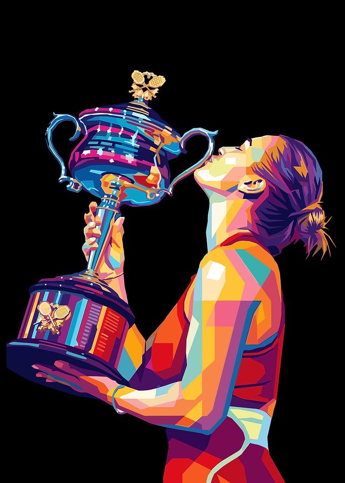 Aryna Sabalenka Tennis Champion Celebration