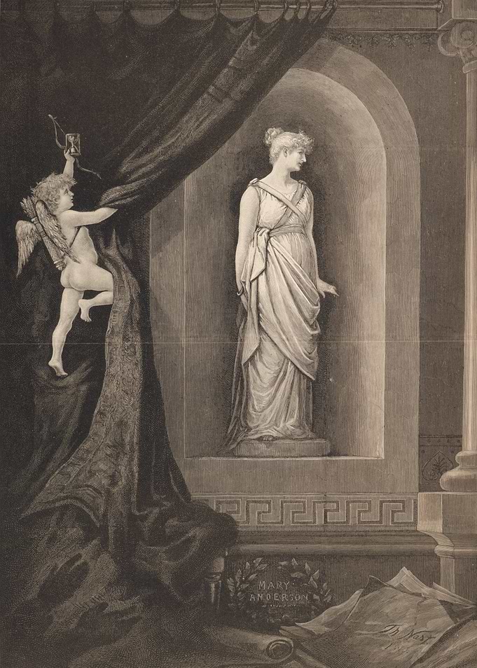 Cupid Unveiling a Statue of a Woman