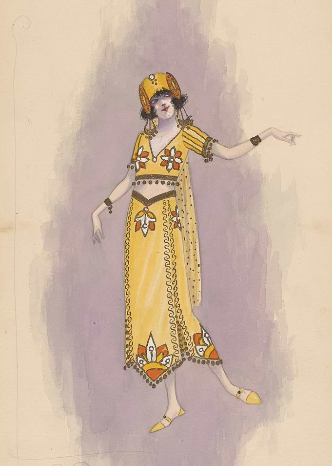Costume design for a dancer