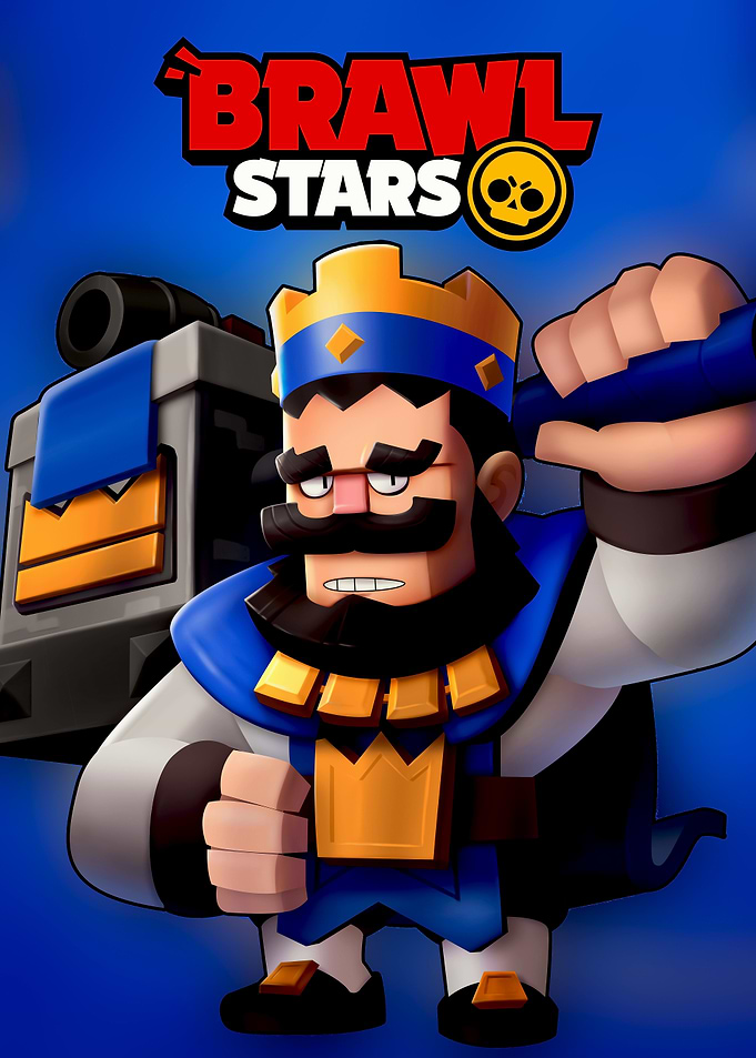 Brawl Stars King Character Art