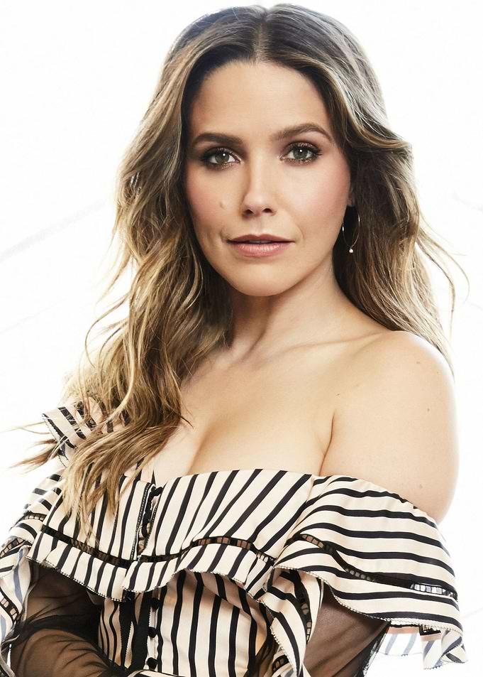 Sophia Bush Off-the-Shoulder Striped Top