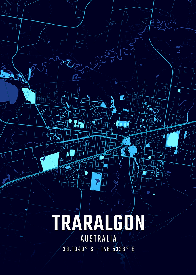 Traralgon Midnight City Map