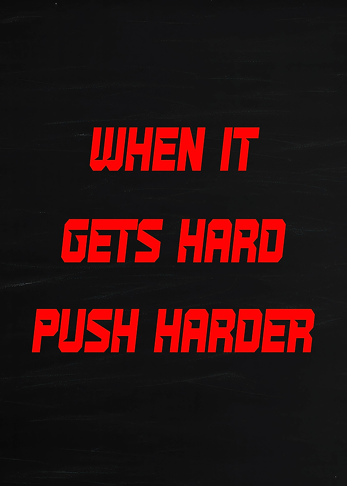 Motivational Quote on Black Background