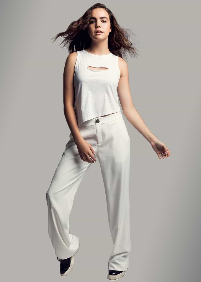 Bailee Madison in White Outfit