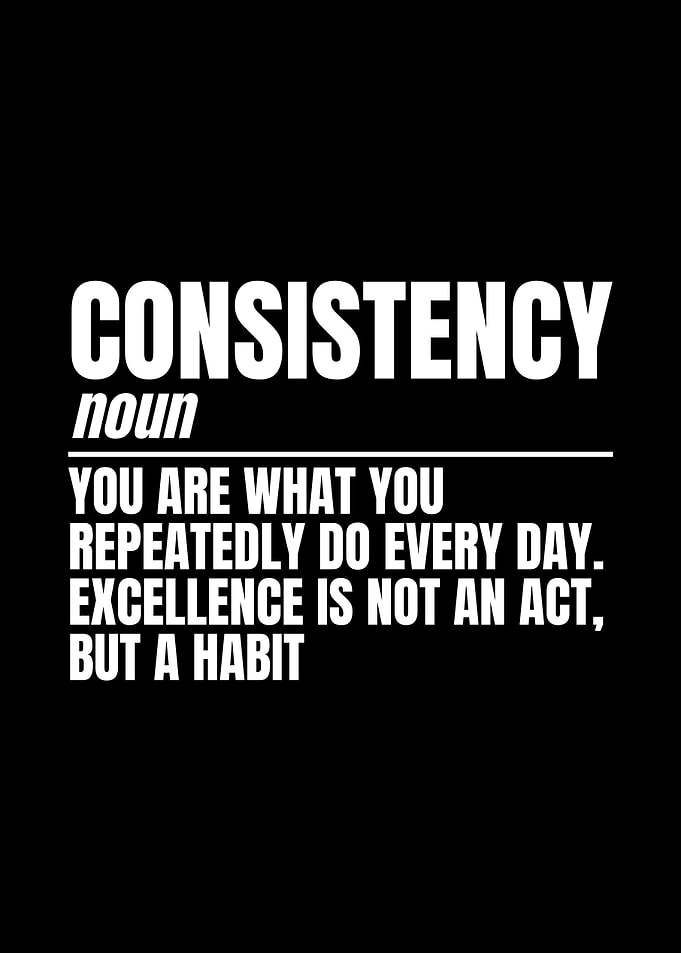 Consistency definition poster