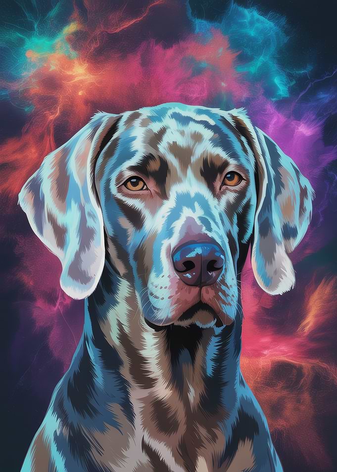 Cosmic Dog Portrait