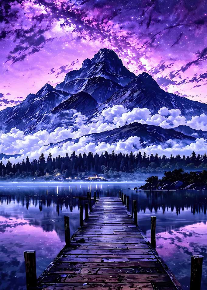 Purple Mountain Lake Dock