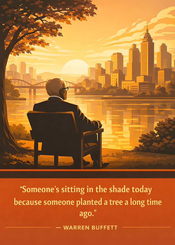Warren Buffett quote about planting trees