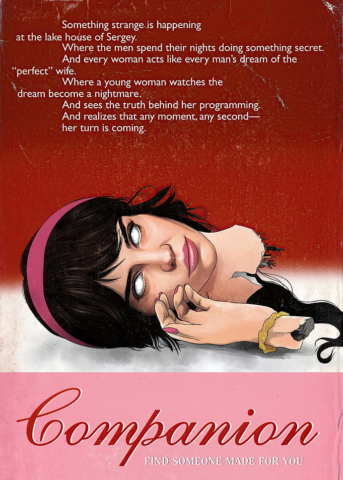 Companion Book Cover with Eerie Woman