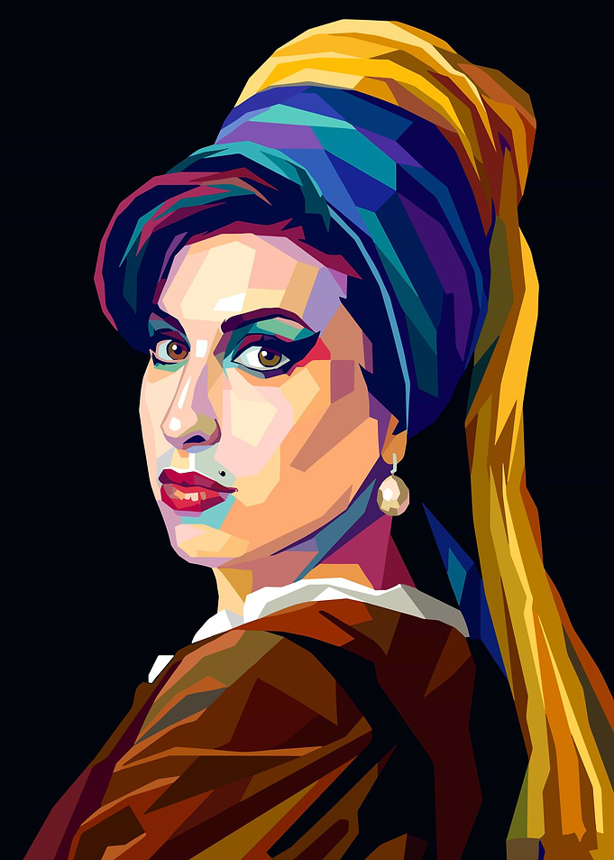 Amy Winehouse Pop Art Portrait