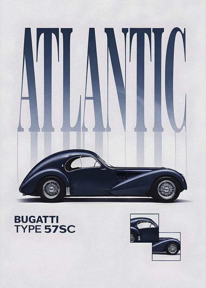 Bugatti Atlantic Type 57SC Poster