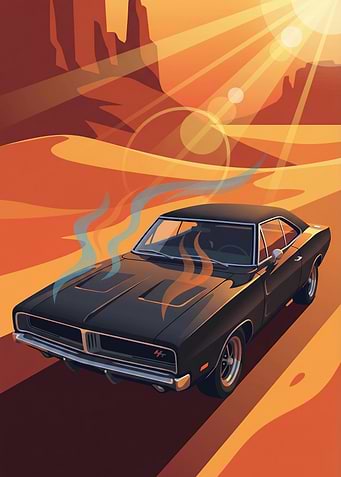 Desert Heat Dodge Charger