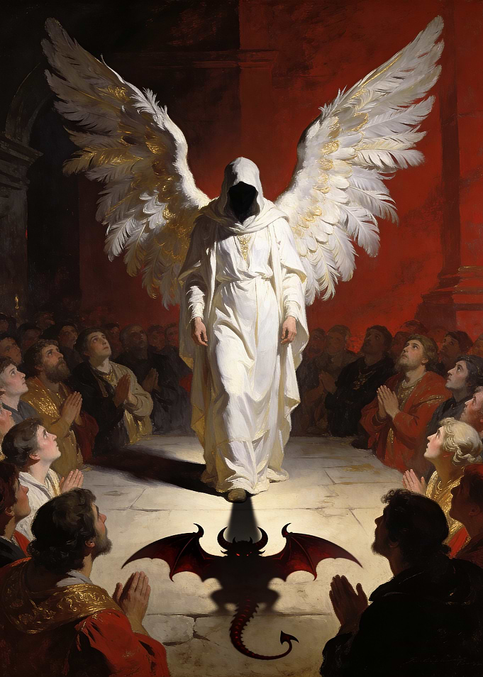 Angel and Demon Shadow