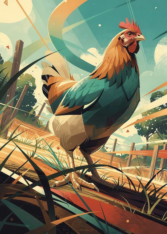 Rooster of the Rising Sun – Wildlife Kings