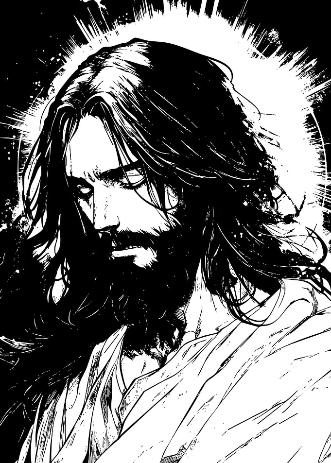 Jesus Christ with Halo