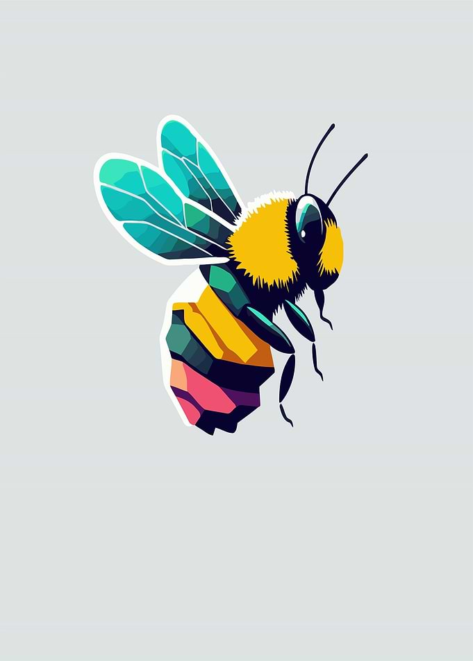 Stylized Bee Illustration