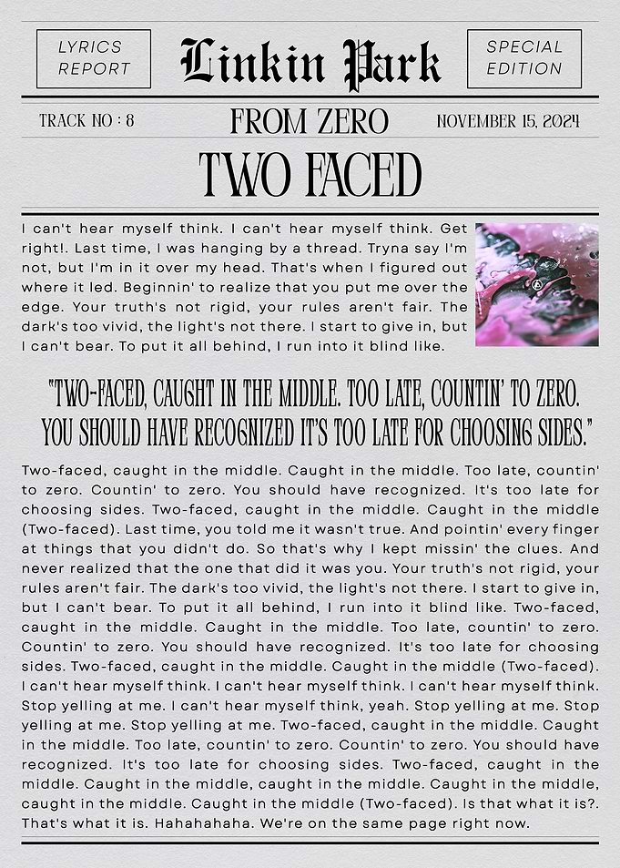 Linkin Park Two Faced