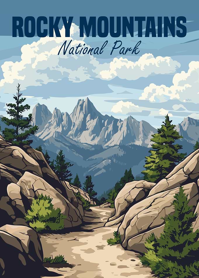 Rocky Mountains National Park Poster